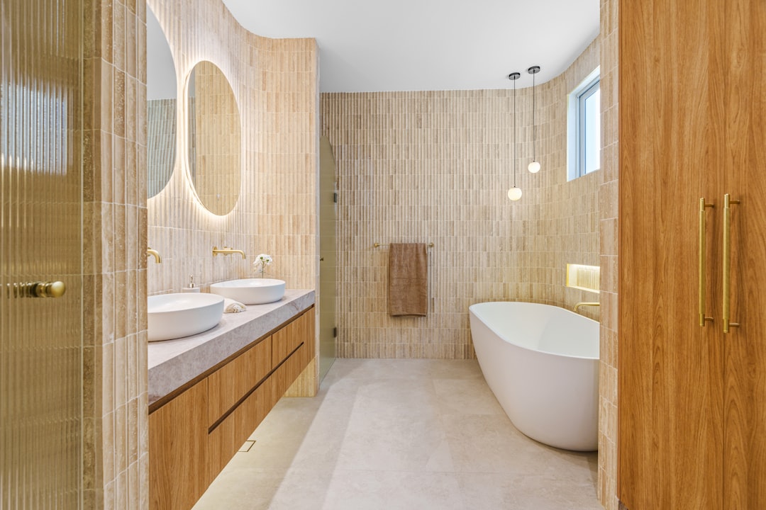 Small Bathroom vs. Spa Retreat: Haddon, New Jersey Makeover — Mobile cabinet design studio context photo in Haddon, New Jersey